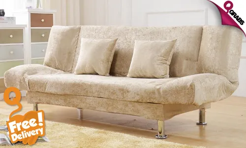 2-in-1 Foldable Convertible Sofa Bed with FREE Delivery!